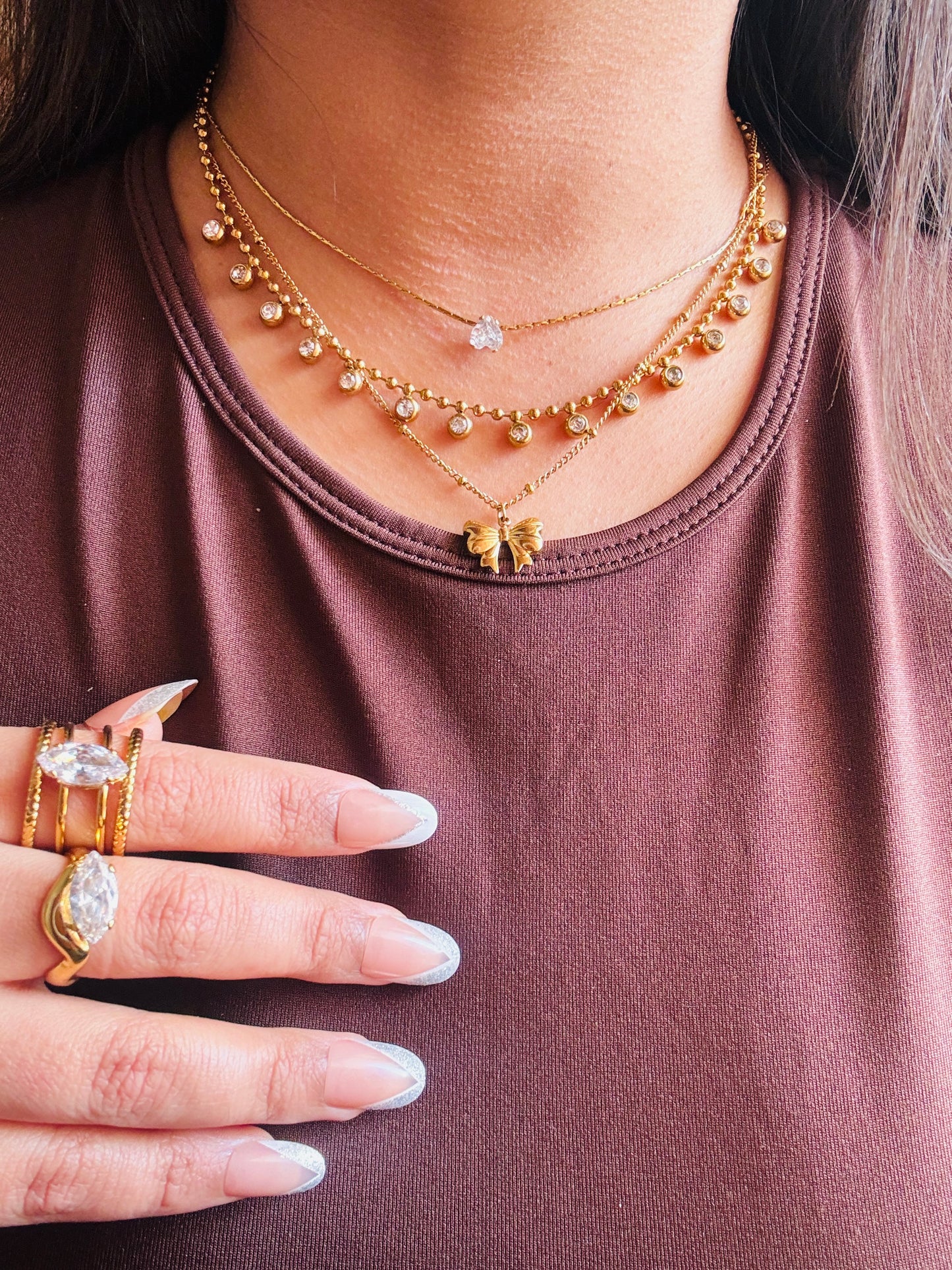 Bebe Bow Necklace