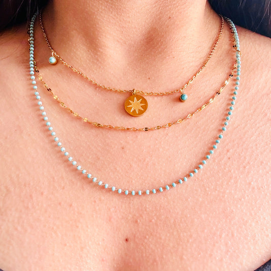 Sunspell Layered Charm Necklace